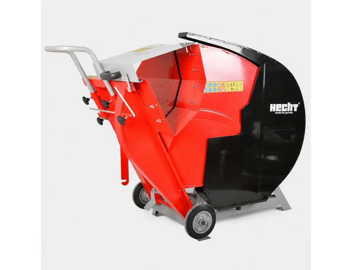 Wippkreissäge Wippsäge 890 Benzin 389 cm³ 13 PS Ø 700 mm Hartmetall-Sägeblatt, Stämme bis zu 1,28 m - Längenaschlag by Hecht, Red – product image