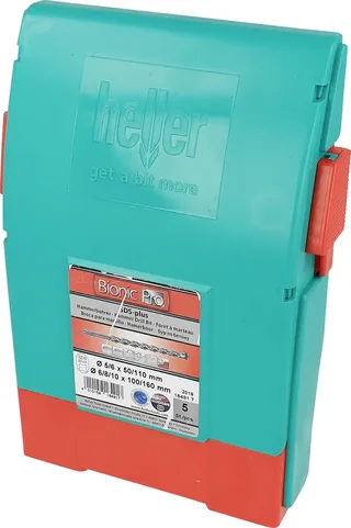 Bionic 16491 7 Hartmetall Hammerbohrer-Set 5 mm, 6 mm, 8 mm, 10 mm Gesamtlänge 40 mm SDS-Plus 1 Set by Heller – product image 1 of 2