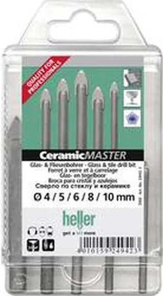 Boorset QuickBit Ceramik Master 5-delig Ø 4 5 6 8 10 mm - 24942 by Heller – product image 1 of 2