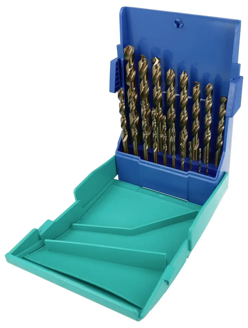 Heller 21962 4 HSS Metall-Spiralbohrer-Set 19teilig 1 mm, 1.5 mm, 2 mm, 2.5 mm, 3 mm, 3.5 mm, 4 mm, 4.5 mm, 5 mm, 5.5 mm, 6 mm, 6.5 mm, 7 mm, 8 mm, 8.5 mm, 9 de Heller – image du produit 2 sur 2