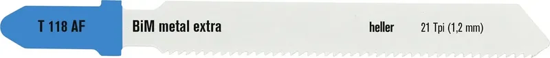 Heller 24008 6 Heller BiM metal extra Stichsägeblatt, Set 5-teilig, 55 x 1 x 7,8 21 Tpi (1,2 mm) 1 Set von Heller – Produktbild