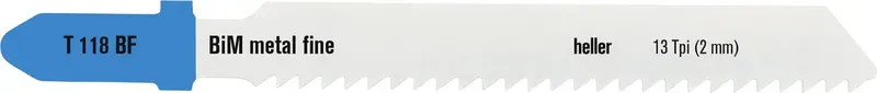 Heller 24009 3 Heller BiM metal fine Stichsägeblatt, Set 5-teilig, 55 x 1 x 7,8 13 Tpi (2 mm) 1 Set by Heller – product image