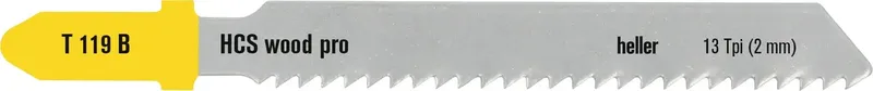 Heller 24011 6 Heller HCS wood pro Stichsägeblatt, Set 5-teilig, 50 x 1 x 7,8 13 Tpi (2 mm) 1 Set von Heller – Produktbild