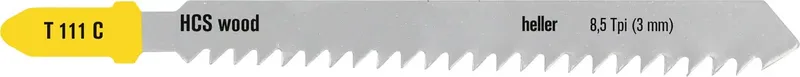Heller 24012 3 Heller HCS wood Stichsägeblatt, Set 5-teilig, 75 x 1,27 x 9,4 8,5 Tpi (3 mm) 1 Set de Heller – image du produit
