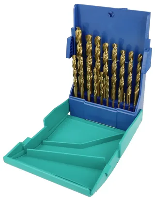Heller 29352 5 HSS Metall-Spiralbohrer-Set 19teilig titanbeschichtet DIN 338 19 St. von Heller – Produktbild 2 von 2