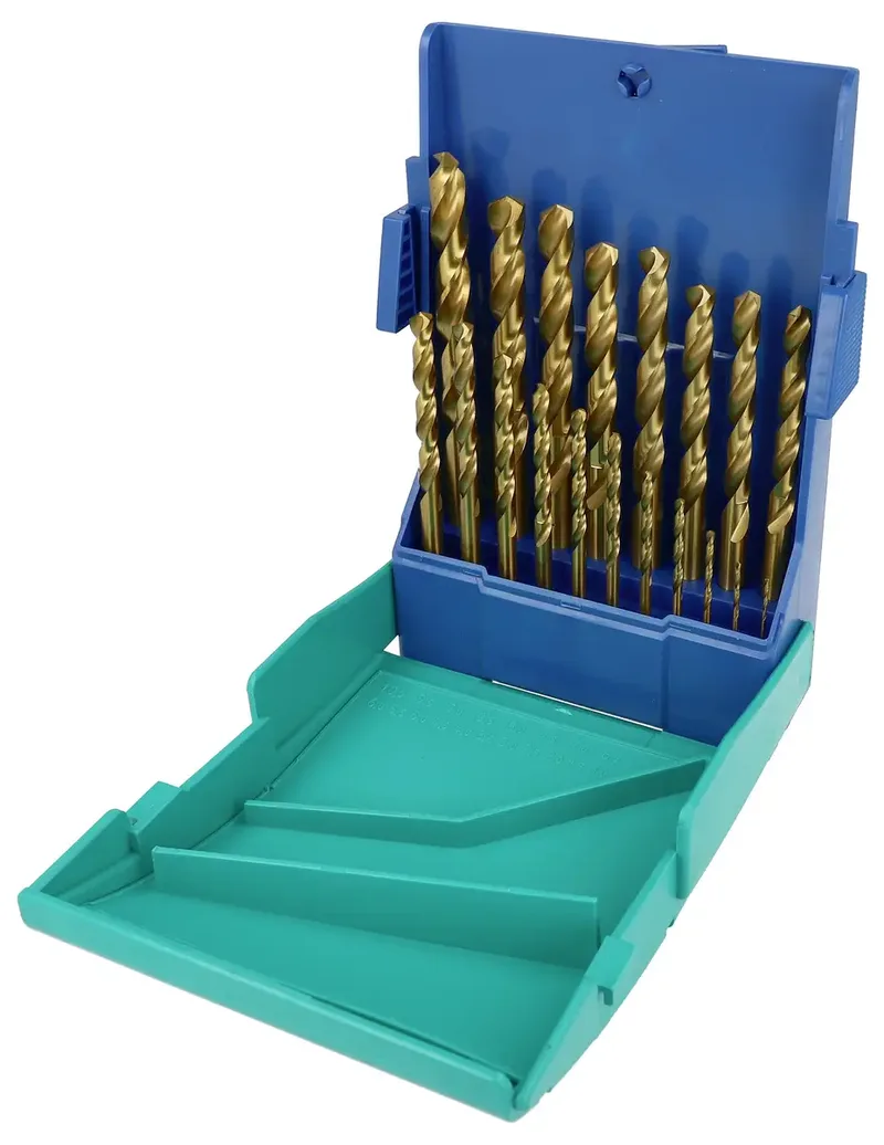 Heller 29352 5 HSS Metall-Spiralbohrer-Set 19teilig titanbeschichtet DIN 338 19 St. von Heller – Produktbild 2 von 2
