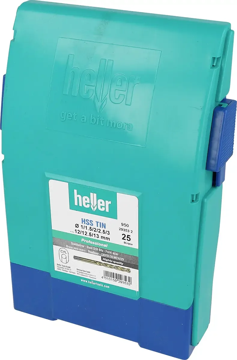 Heller 29353 2 Metall-Spiralbohrer-Set 25teilig titanbeschichtet DIN 338 25 St. von Heller – Produktbild 1 von 2