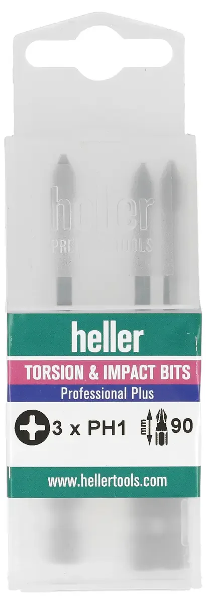 Torsion Impact Bits 30561 Bit-Set 3teilig Impaktor-Technologie van Heller – productafbeelding 2 van 2