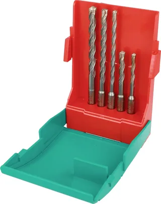 TriJet 27465 4 Hartmetall Hammerbohrer-Set 5teilig 6 mm, 8 mm, 10 mm Gesamtlänge 60 mm SDS-Plus 1 Set de Heller – image du produit 1 sur 2
