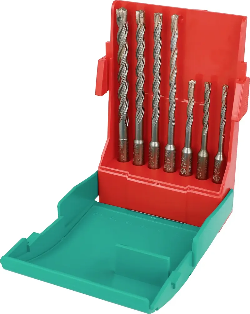TriJet 27588 0 Hartmetall Hammerbohrer-Set 7teilig SDS-Plus 1 Set von Heller – Produktbild 1 von 2