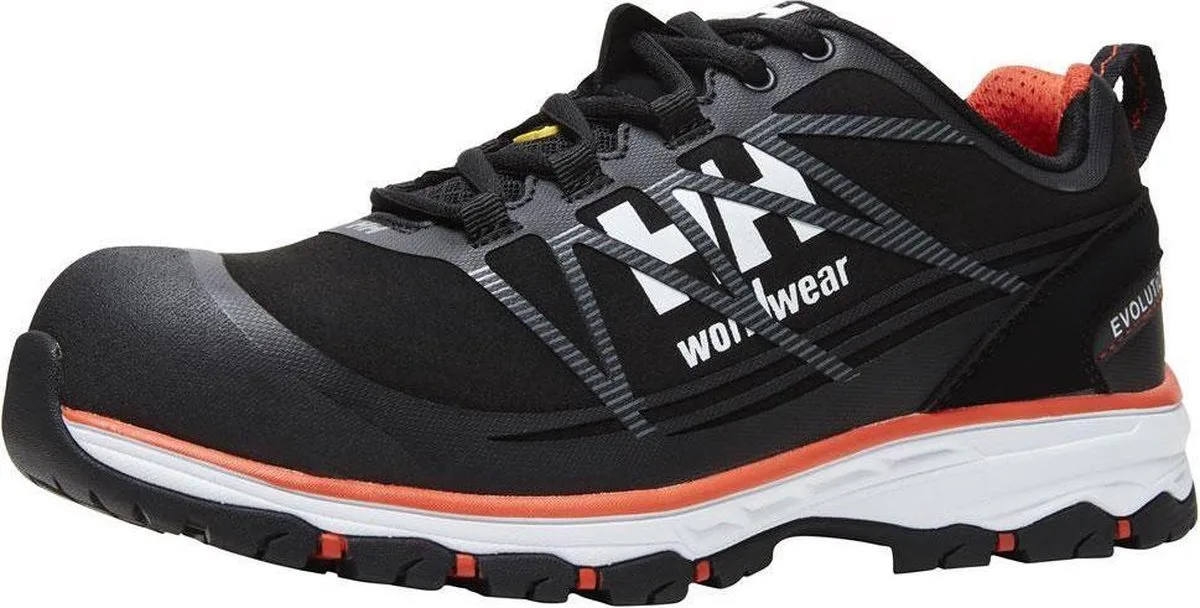 Chelsea Evolution Low Werkschoen S3 78224 - Mannen - Zwart/Oranje de Helly Hansen Workwear, Noir, Orange, 39 – image du produit
