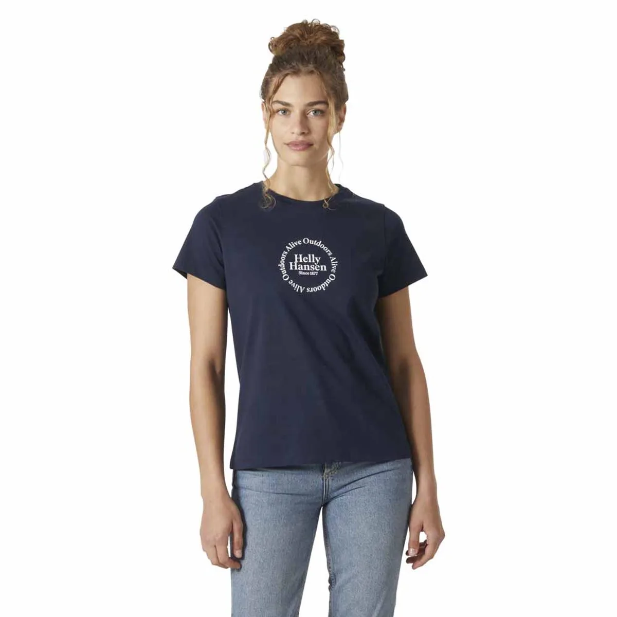Core Graphic 2.0 T-shirt Met Korte Mouwen Blauw M Vrouw de Helly Hansen Workwear, Bleu foncé – image du produit