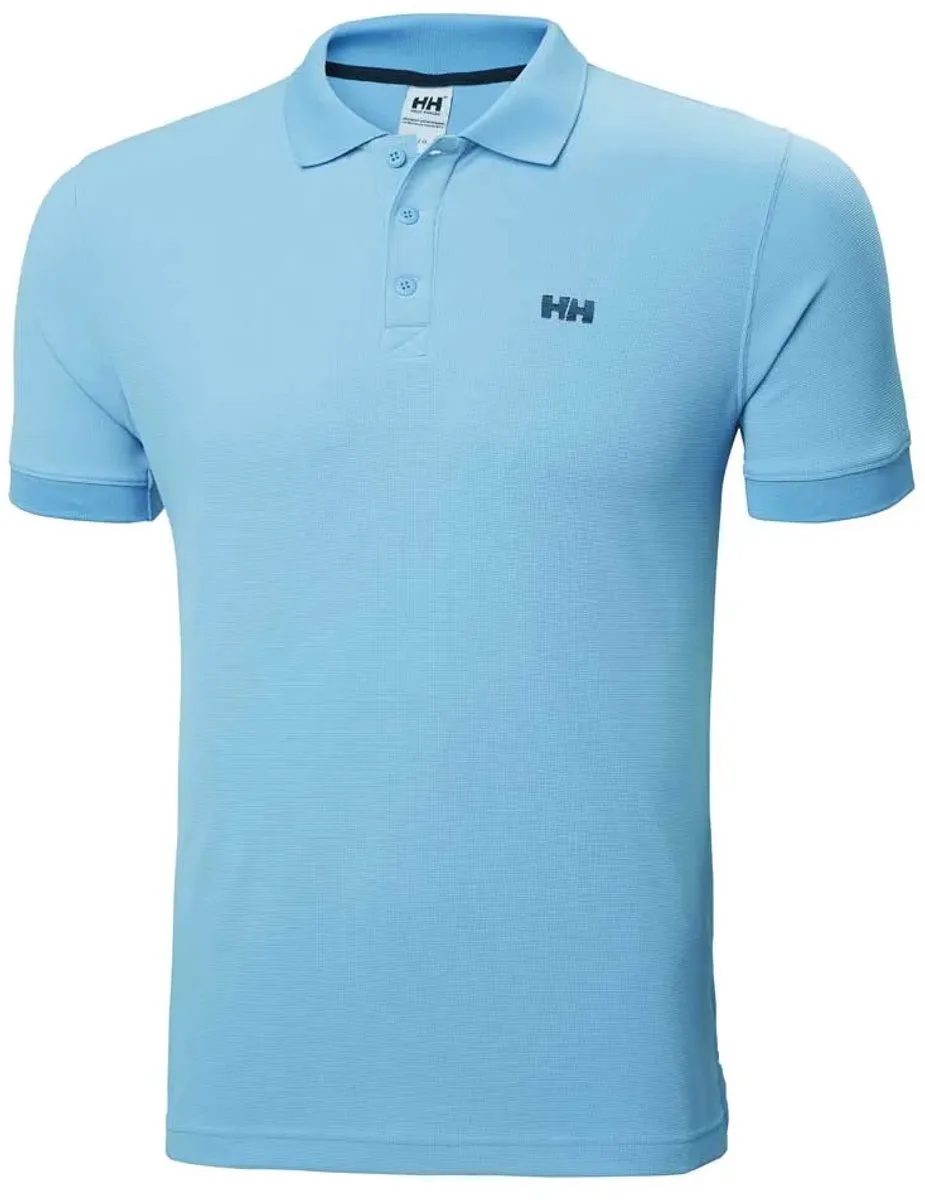 Driftline Korte Mouw Poloshirt Blauw S Man van Helly Hansen Workwear, Aqua – productafbeelding