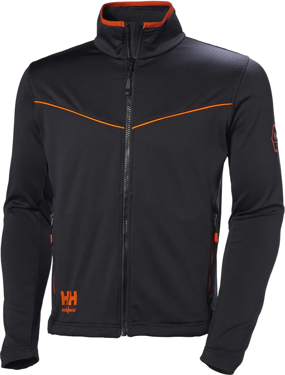 Helly Hansen 72146 Evolution Midlayer Jacket Stretch Regular Fit Chelsea van Helly Hansen Workwear, Zwart – productafbeelding