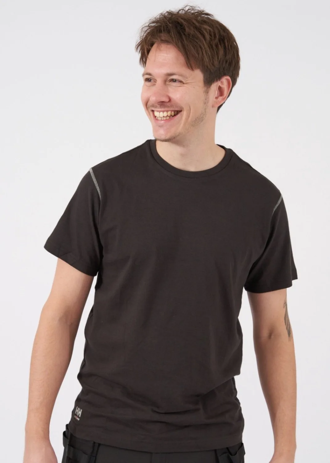 Helly Hansen 79024 T-shirt Regular Fit Oxford fra Helly Hansen Workwear, Sort – produktbillede