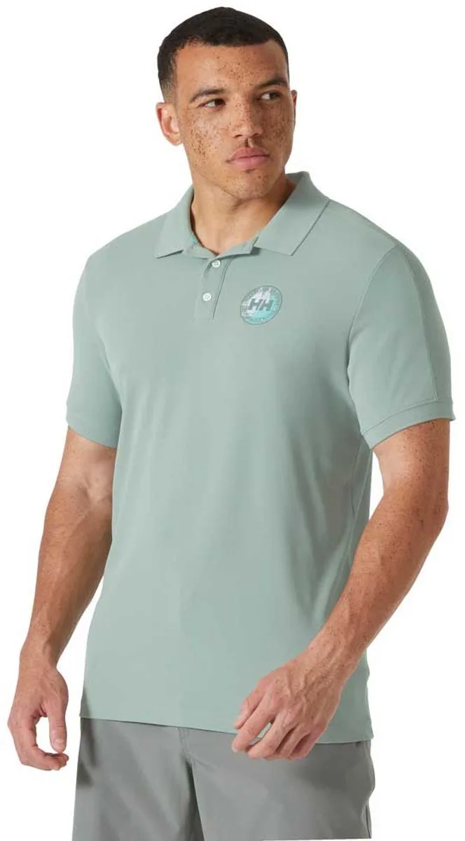Hp Race 2.0 Korte Mouw Poloshirt Groen M Man de Helly Hansen Workwear, Eucalyptus – image du produit