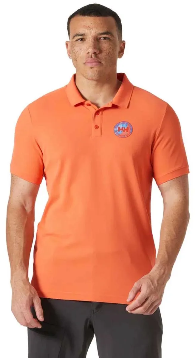 Hp Race 2.0 Korte Mouw Poloshirt Oranje L Man de Helly Hansen Workwear, Bonfire – image du produit