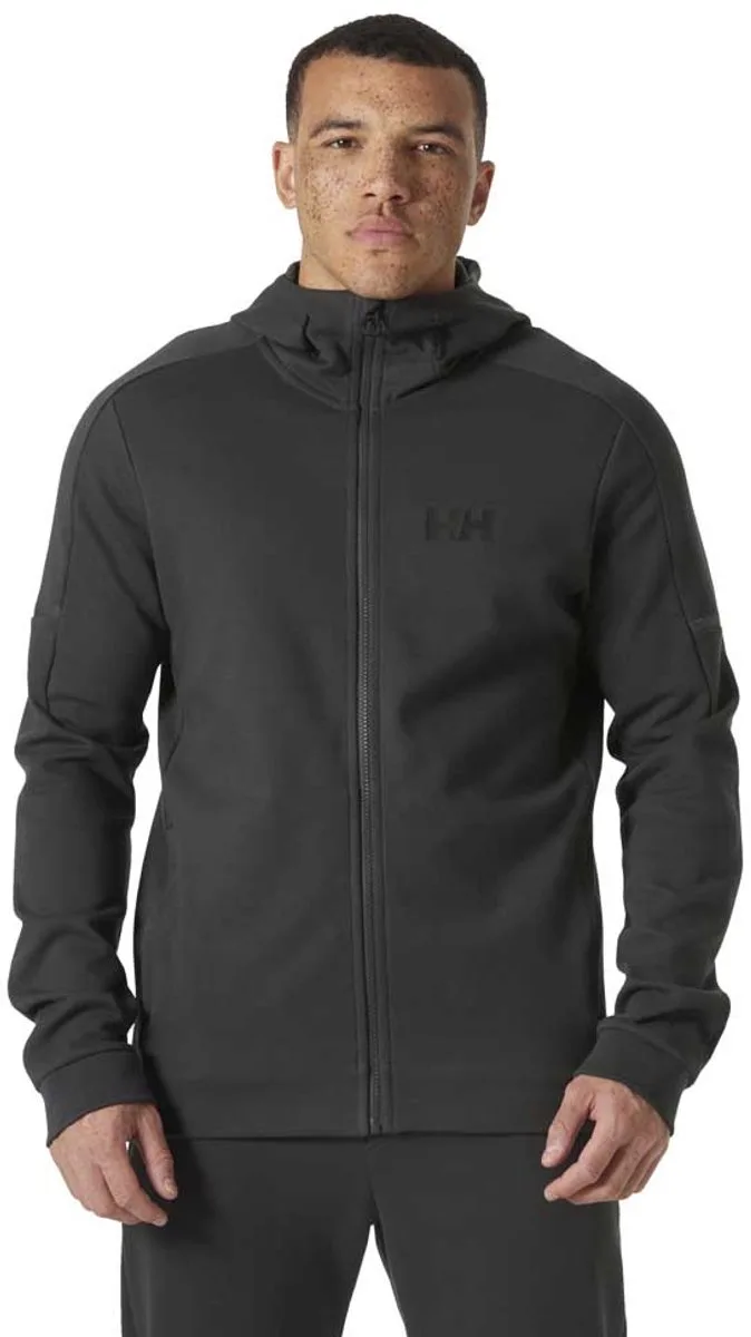 Hp Tech Sweatshirt Met Rits Zwart,Grijs L Man de Helly Hansen Workwear, Ebony – image du produit