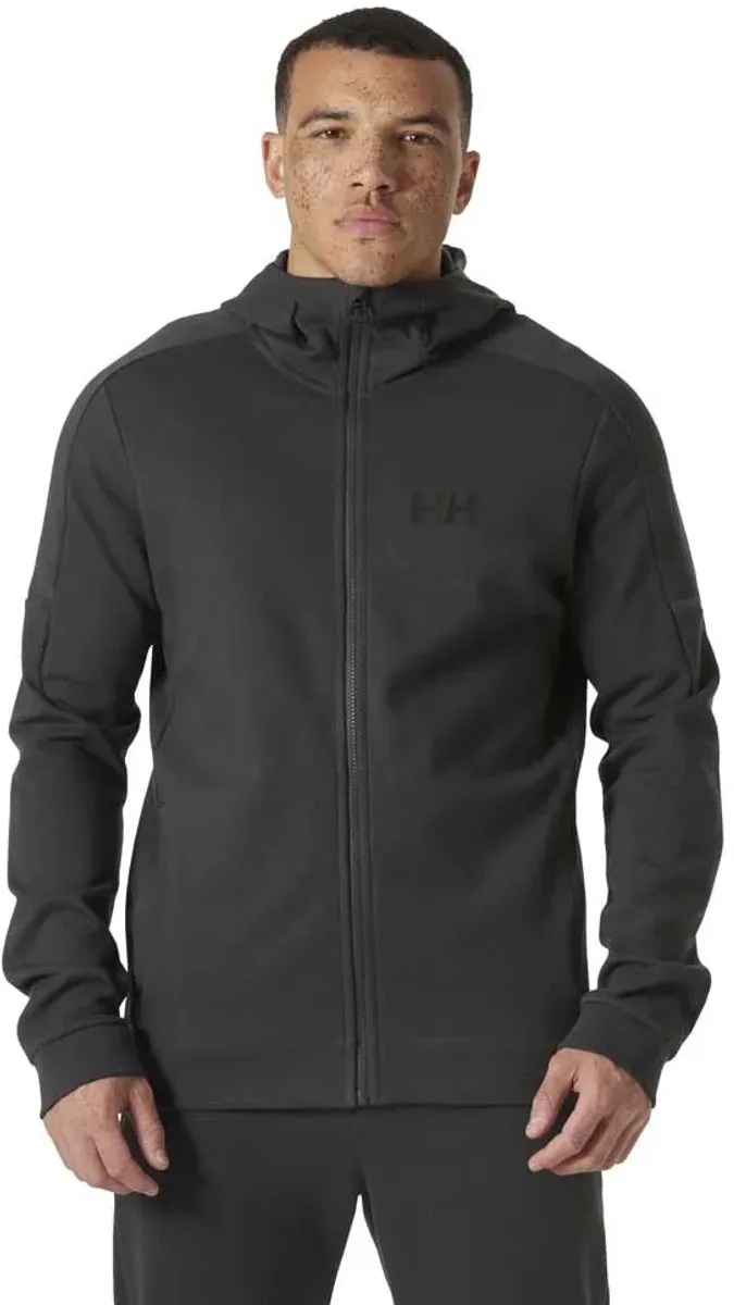 Hp Tech Sweatshirt Met Rits Zwart,Grijs S Man de Helly Hansen Workwear, Ebony – image du produit