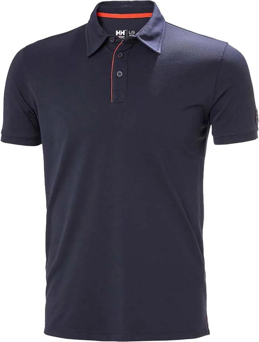 Kensington 79248 Poloshirt UV-bescherming Tech från Helly Hansen Workwear, Mörkblå – produktbild