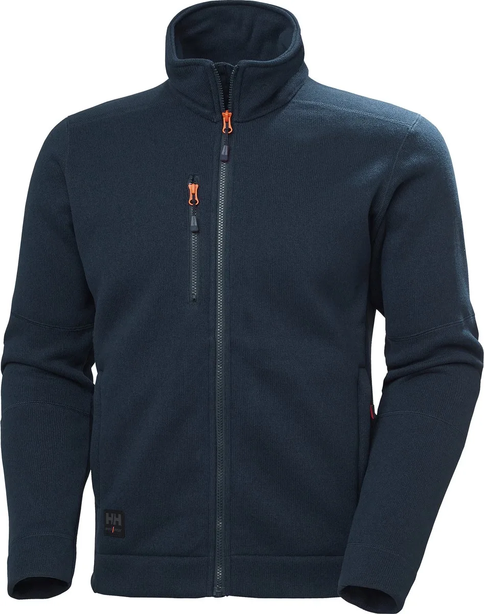 KENSINGTON KNIT FLEECE JACKET van Helly Hansen Workwear, Donkerblauw – productafbeelding