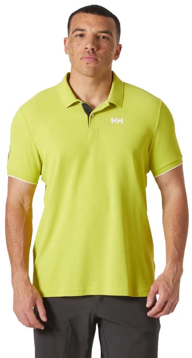 Ocean 2.0 Korte Mouw Poloshirt Geel M Man von Helly Hansen Workwear, Cyber Lime – Produktbild