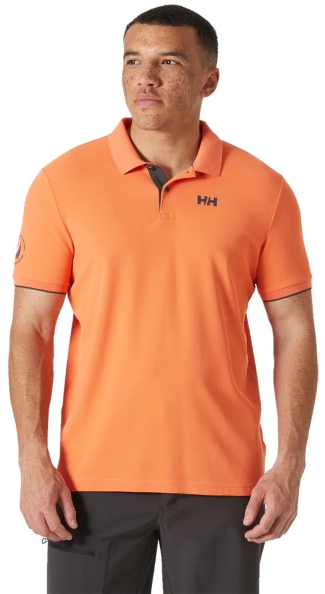 Ocean 2.0 Korte Mouw Poloshirt Oranje M Man by Helly Hansen Workwear, Bonfire – product image