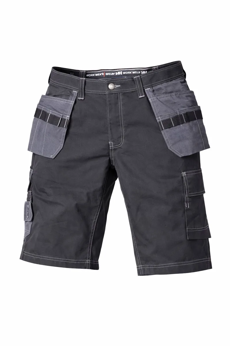 Werkshort Helly Hansen (HH) Workwear – West Ham Shorts – Zwart/Grijs – (W39) – Met Holsterzakken en Gereedschapsvakken de Helly Hansen Workwear, Noir, C56 – image du produit
