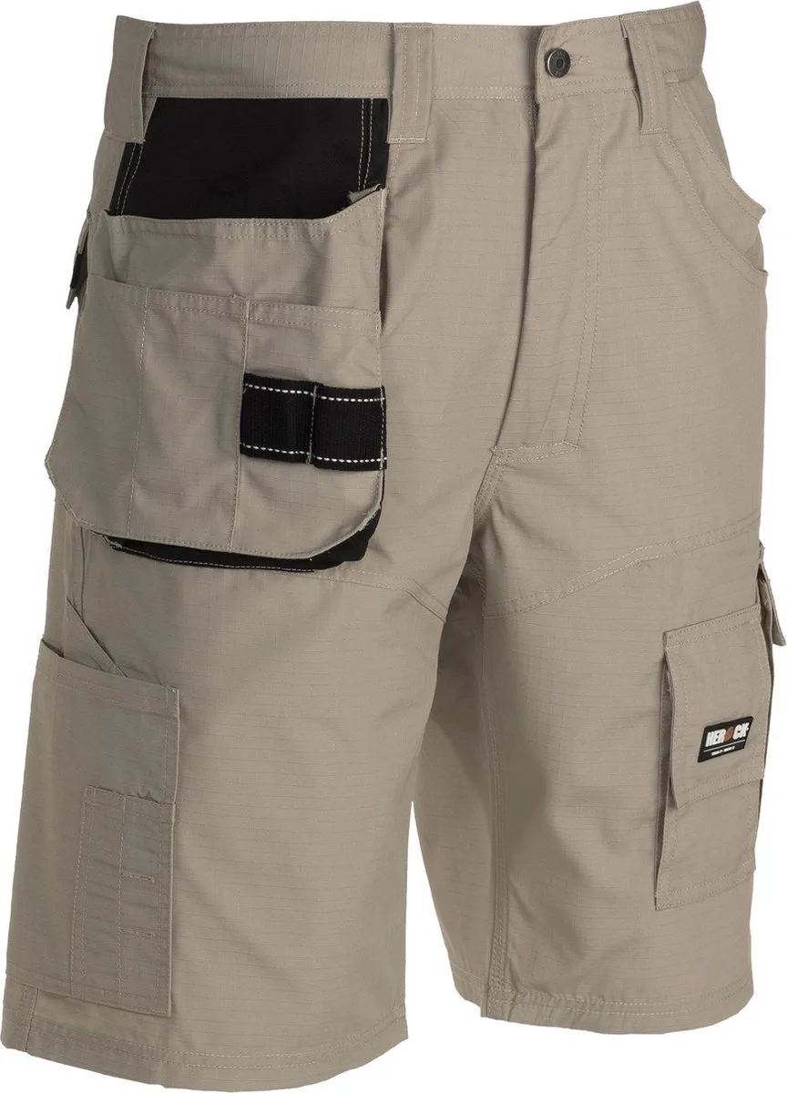 Batua korte werkbroek Experts (1701) - Beige | Zwart de Herock, Beige, Noir, 54 – image du produit
