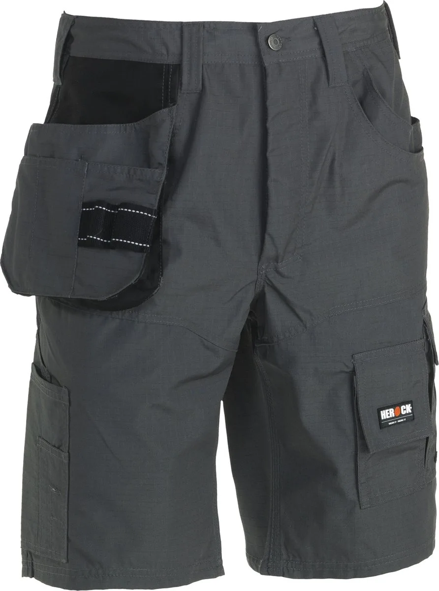 Batua korte werkbroek Experts (1701) - Grijs | Zwart von Herock, Grau, Schwarz, 42 – Produktbild