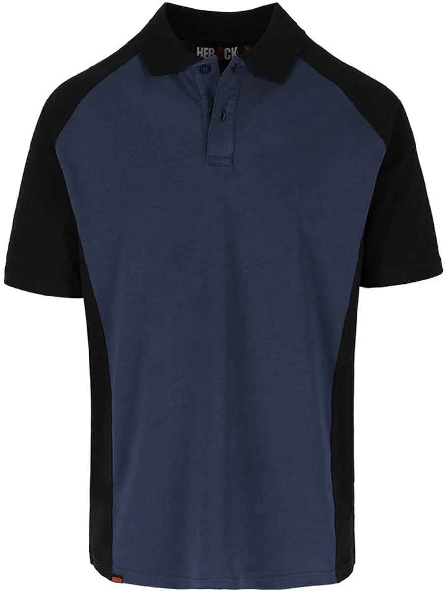 Brabo Poloshirt Heren – Werkpolo – Korte Mouw – Marineblauw fra Herock, Marineblauw, S – produktbillede