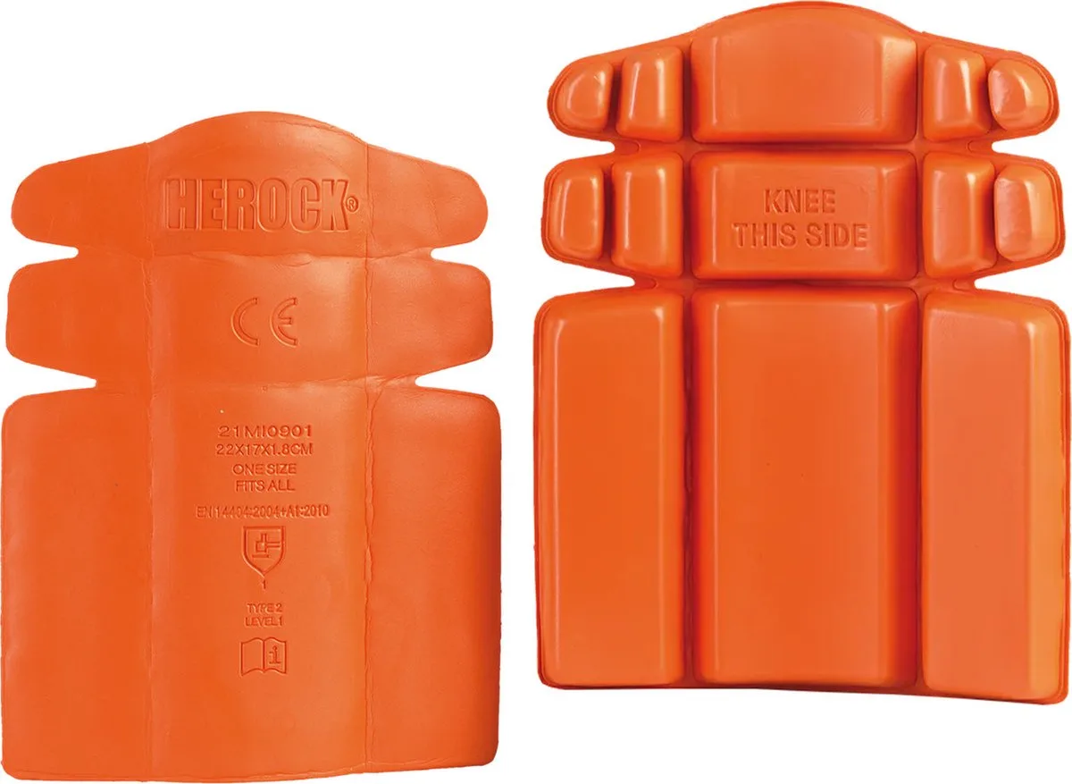 kniebeschermer voor werkbroek (0901) - One size van Herock, Oranje – productafbeelding