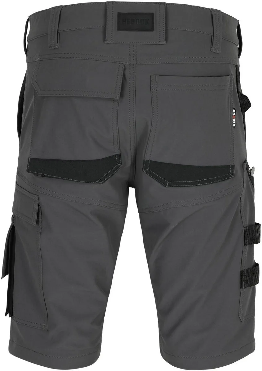 korte werkbroek Floki van Herock, Antraciet – productafbeelding