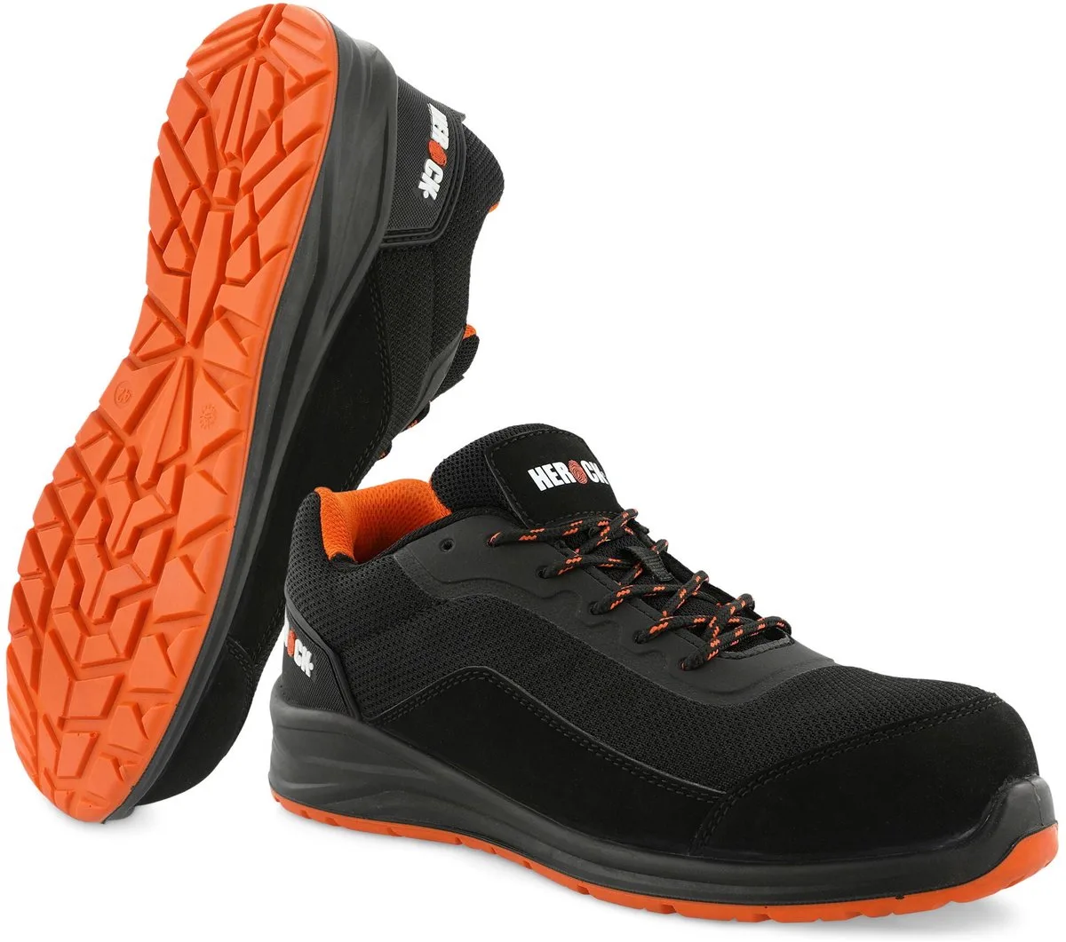 Leno S1PS Lage Veiligheidssneakers SR FO ESD SC von Herock, Orange – Produktbild