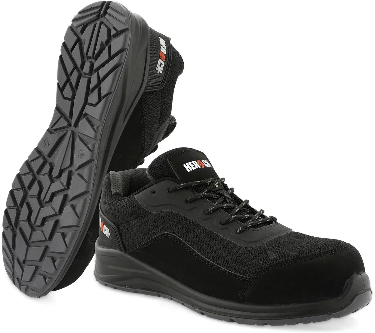 Leno S1PS Lage Veiligheidssneakers SR FO ESD SC van Herock, Oranje – productafbeelding
