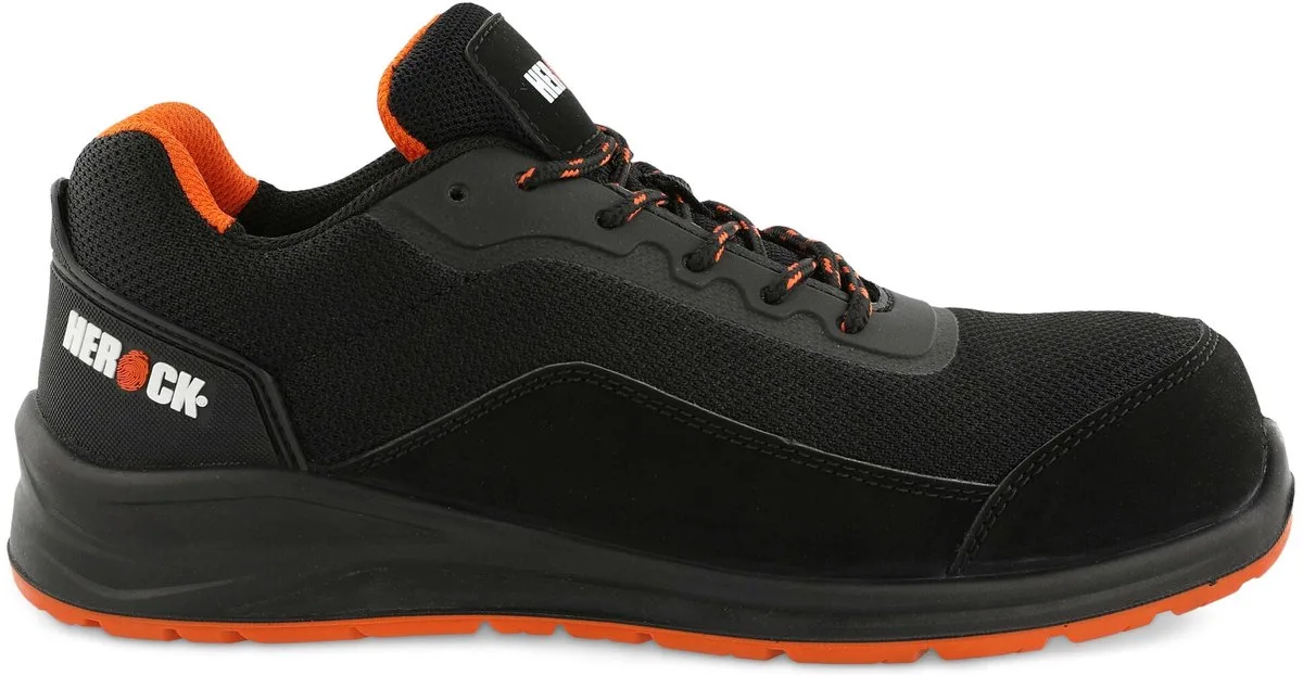 Leno S1PS Lage Veiligheidssneakers SR FO ESD SC van Herock, Oranje – productafbeelding
