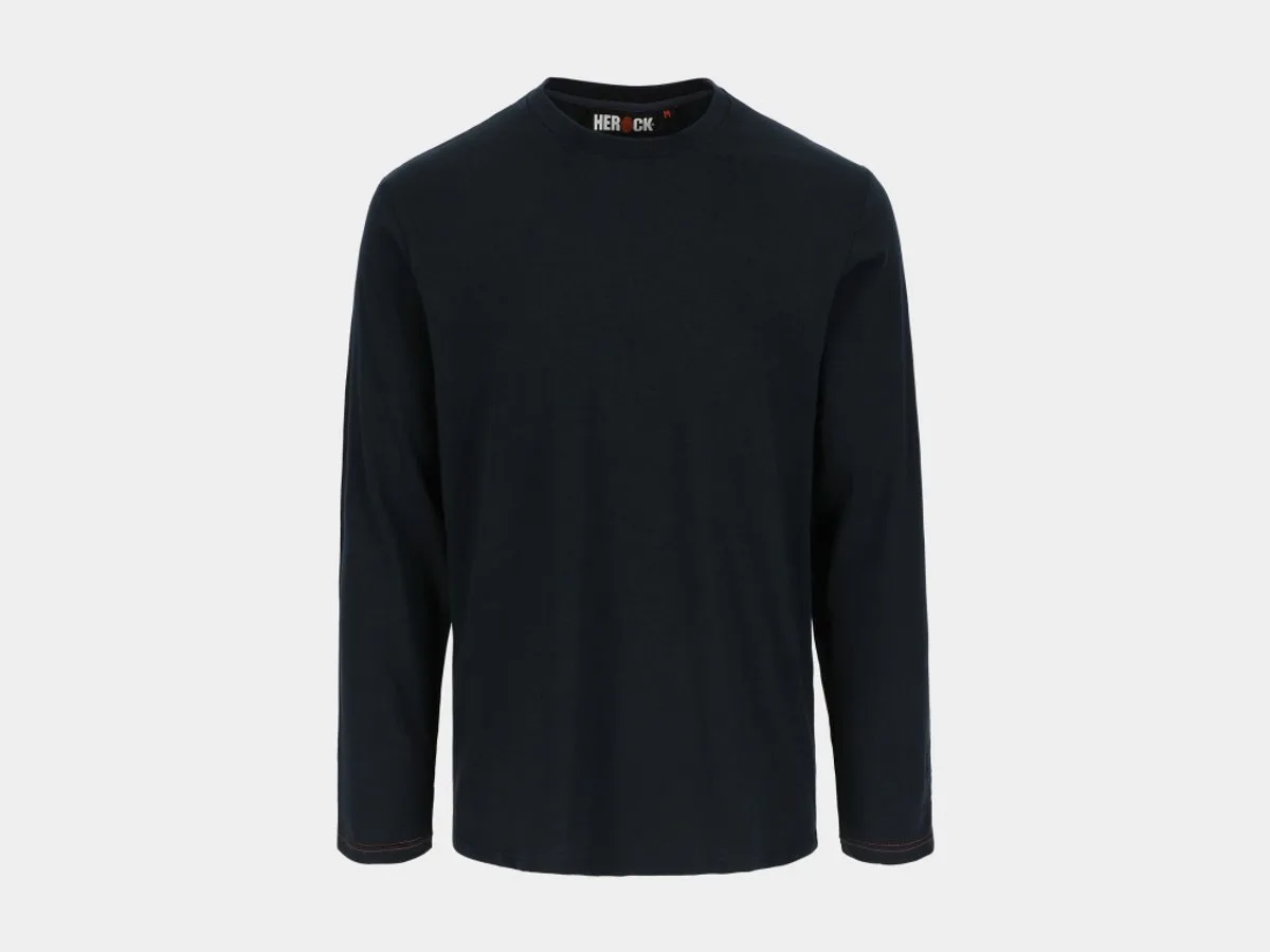 Noet Longsleeve T-shirt / L fra Herock, Marineblauw – produktbillede
