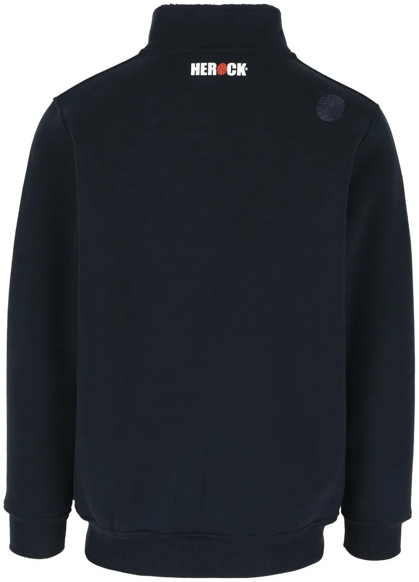 Otar sweater met kraag van Herock, Marineblauw – productafbeelding