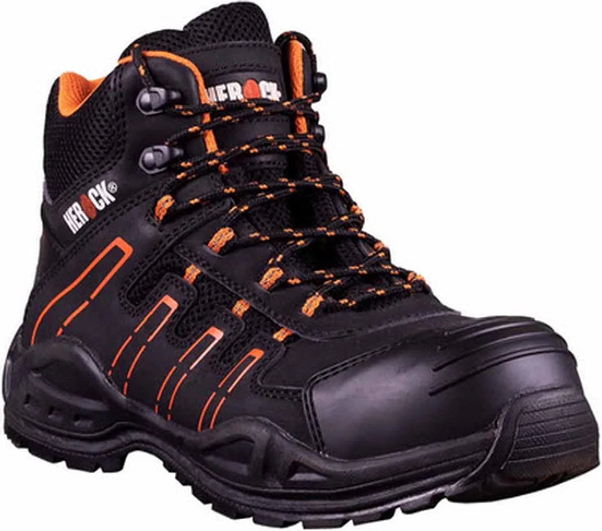 Thallo Hoge Werkschoenen S3- EVA (2001) de Herock, Noir, Orange, 47 – image du produit