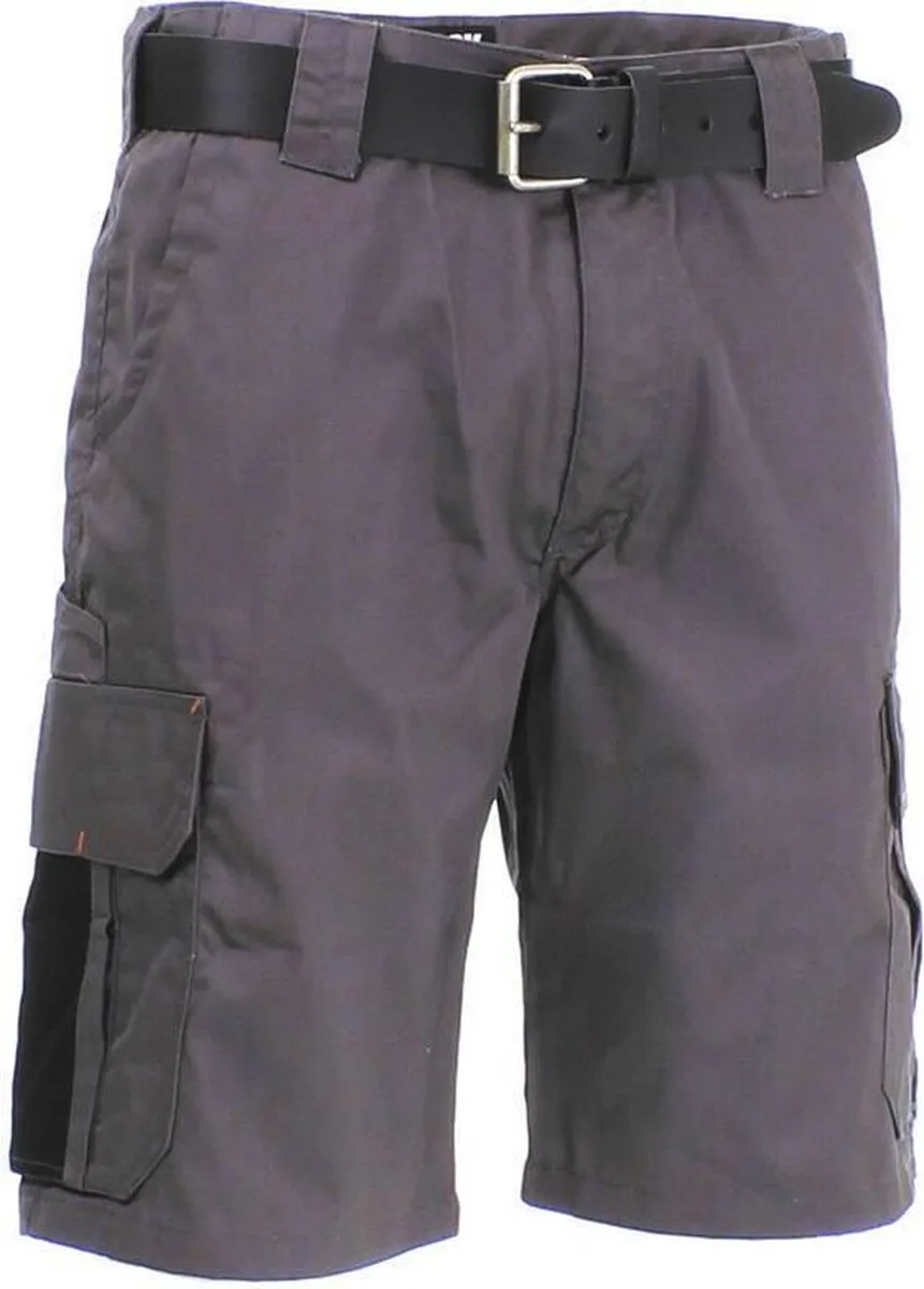 Tyrus Bermuda Korte Werkbroek by Herock, Grey, Black – product image