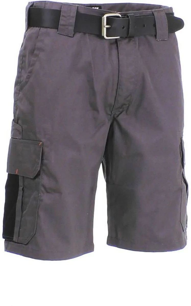 Tyrus korte werkbroek essentials (0901) - Grijs | Zwart de Herock, Gris, 56 – image du produit