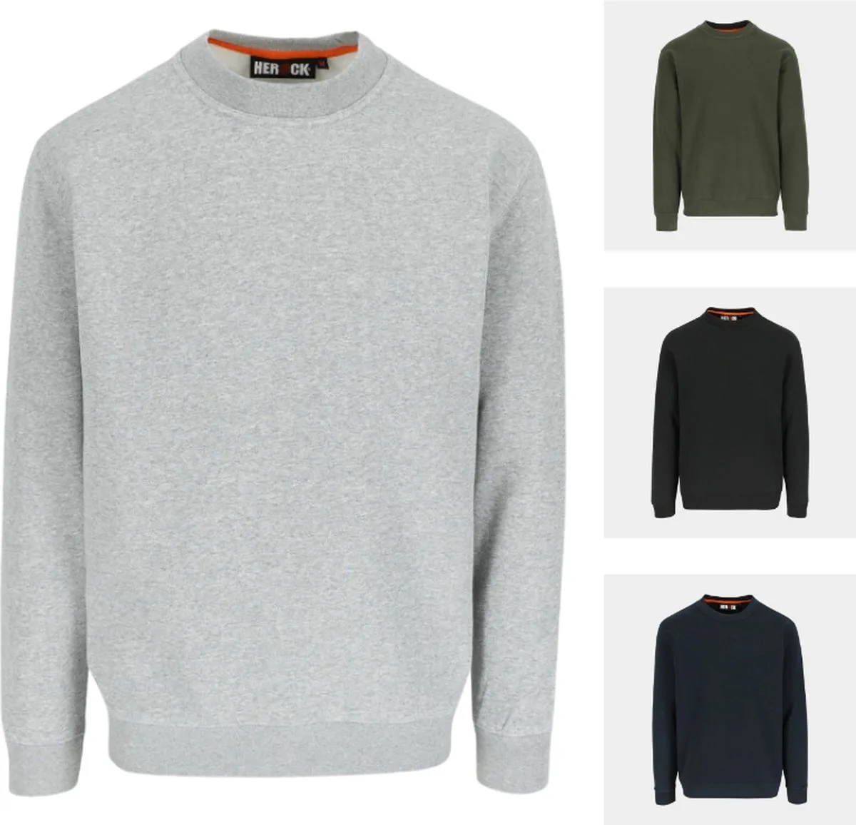 Vidar Sweater Grijs fra Herock, Light Heather Grey, XXL – produktbillede