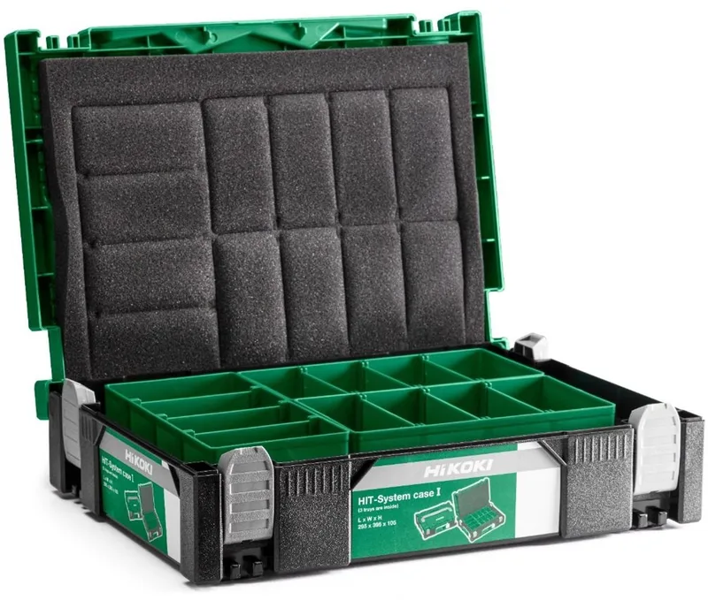 402538 System Case systainer 1 met accessoire bakjes en foam by HiKOKI, Green – product image