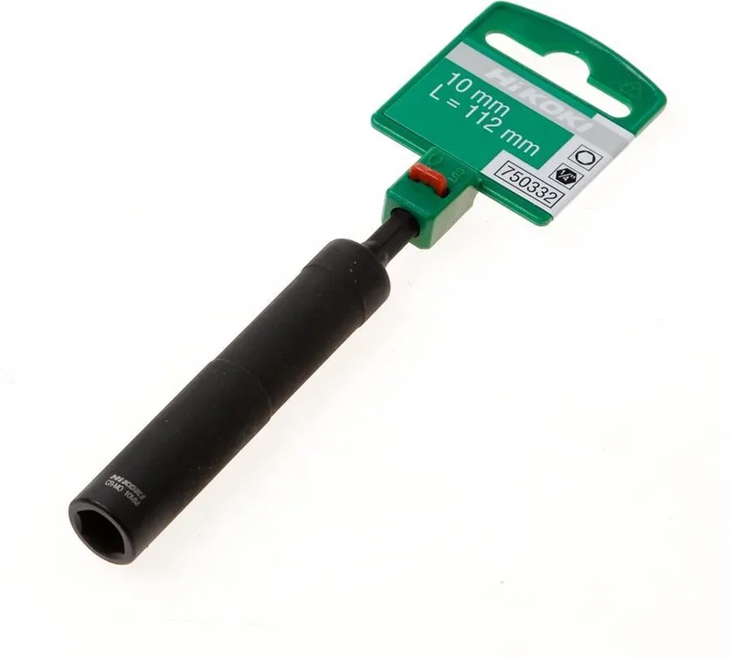 750332 Flexibele dopsleutel - Zeskant - 10mm - 1/4" (L=112mm) by HiKOKI, Kleurloos – product image