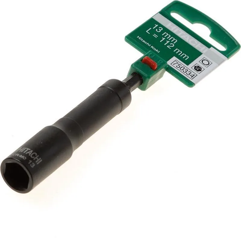 750334 Flexibele dopsleutel - Zeskant - 13mm - 1/4" (L=112mm) by HiKOKI, Black – product image