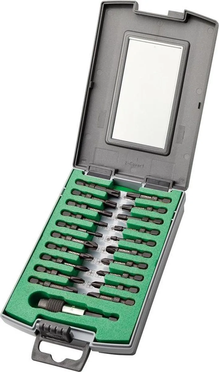 751190 21 delige bitset in cassette van HiKOKI – productafbeelding