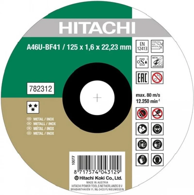 782315 Doorslijpschijf - 230 x 22,23 x 1,9mm - RVS - metaal von HiKOKI – Produktbild