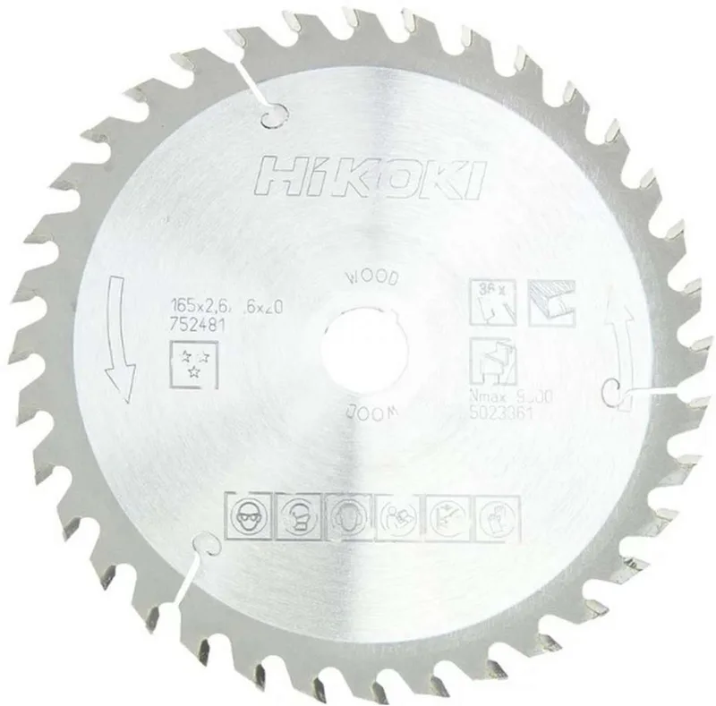 Kreissägeblatt TCT 165 x 20 Z36 Wechselzahn Holz von HiKOKI – Produktbild