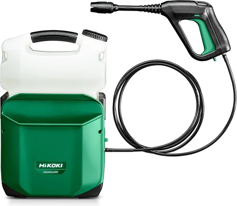 ACCU HOGEDRUKREINIGER 18V - 0,5-20BAR - 0,5-1,2L/MIN - 8L TANK - MV - EXCLUSIVE (= zonder accu"s en lader) in DOOS de HiKOKI – image du produit