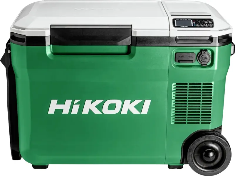 Akku-Kühlbox & Heizbox EEK: E (A - G) Kompressor 12 V, 24 V Grün, Weiß 25 l -18 °C by HiKOKI – product image
